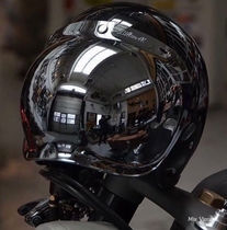 American Biltwell 3 4 Helmet Wind Mirror Harevespa BMW Locomotive Wind Shield Anti-Fog Bubble Mirror