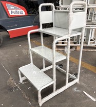 Warehouse supermarket shopping mall shelves tally climbing platform ladder 2 steps 3 steps household convenience wheeled climbing mobile stool