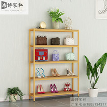 Shoe store shoe rack display rack creative floor rack clothing store gold multi-layer bag rack shoe cabinet rack