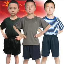 Childrens sea soul shirt parent-child suit performance training suit summer camp military training uniform outdoor land expansion physical clothing