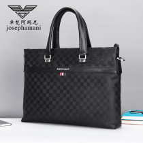 Italian Luxury Brands Mens Bag Handbags Mens Bags Genuine Leather Briefcase Men Business Bull Leather Bag Single Shoulder Bag