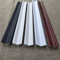 Bamboo wood fiber small yin angle wood-plastic top corner line corner edge line shed corner line integrated wall panel matching decorative line black