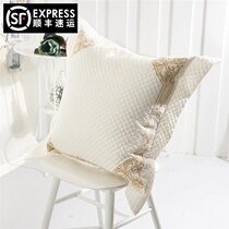 ZOSER 100% cotton wild embroidered cushion cover 60*60 large pillow without core 2pcs