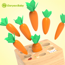 Childrens intelligence baby pulling radish toys and carrot games 1-2-3-4-5-6 years old girl male