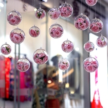 Tanabata atmosphere decoration Valentines Day theme activity pendant Roof hanging scene Indoor mall hypermarket dress up