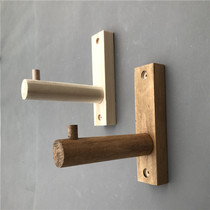 Clothing store adhesive hook Wall clothes single hook retro solid wood single wall hanging womens clothing store hanger shelf display rack