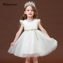 Girls  dresses summer 2021 new Western style 3 childrens clothes 4 puffy yarn 5 princess skirt 6 birthday dress