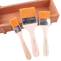 1 painting nylon plate brush long handle brush hard brush children's art supplies painting brush brush paint shading brush