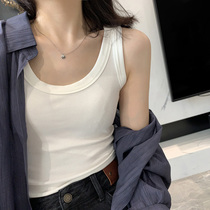 Cover the sub-milk version of the absolute super thin soft thread small vest thin base sling large U-neck T