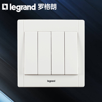 TCL Rogrand household quadruple dual control 4-open four-position dual-control four-open dual-control switch panel staircase 86 type 4-digit