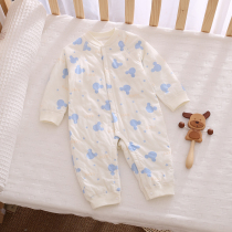 Baby thin cotton uniforms spring and autumn winter cotton men and women baby boneless cotton clothes climbing clothes one year old sleeping clothes