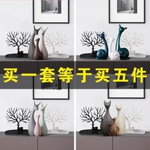   Nordic ins style simple desktop decoration high-legged tray aromatherapy combination porch TV cabinet home art pendulum
