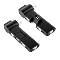 USB2 0 pipe splitter creative 180 degree rotating computer notebook bending four-port car extender