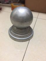 Wrought iron fittings stamping cylindrical decorative ball tube cap iron round tube plug round tube ball seat