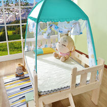 Cartoon baby bed Children covered with bottom belt bracket 88x16860x120 single bed fall Childrens yurt mosquito net