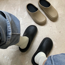 Baotou half-tow Torre shoes women fashion 2021 new summer lazy people wear students Joker thick-soled shoes tide