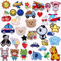 Cute fashion cartoon cloth stickers clothes shoes self-adhesive embroidery patch patch down down jacket repair hole decorative stickers