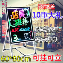 Electronic fluorescent board shop with Yingyin fluorescent blackboard hanging led luminous screen handwritten luminous small Billboard