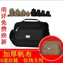 New mens single shoulder bag multifunction ladies collection wallet business bag Canvas Multilayer Wallet Big collection silver bag