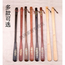 Wooden shoe tug super long handle solid wood home Japanese shoe artifact lazy home