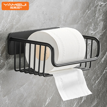 Punch-free toilet paper rack toilet tissue box toilet paper basket hand paper roll drawing rack toilet wall-mounted