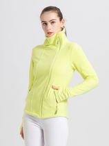 Hand fleece jacket womens fleece sweater cardigan thickened warm autumn and winter outdoor stand collar windproof ski liner