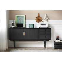 Nordic expression NORHOR medieval industrial wind imported E10 Series Solid Wood metal oak sideboard 2#