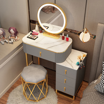 Nordic dressing table light luxury bedroom small apartment simple modern makeup table ins Wind Net red makeup table economy