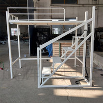 Wrought iron elevated bed Dormitory bed Bed under the table Student apartment bed combination bed sheet bed thickened reinforced metal