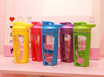 500ml shake protein powder shake cup H24 large capacity sports kettle sealed leak-proof portable plastic cup