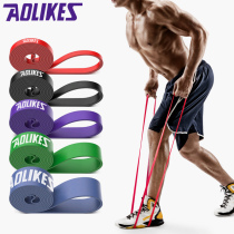 Resistance band strength training fitness flat rubber band pull up pull up tension band yoga squat hip hip ring elastic band