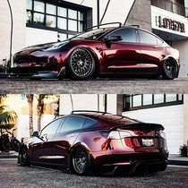 Suitable for tesla Tesla Tesla model3 retrofitted front lip rear lip Lip Carbon rear Turbulent Tail Side Skirt