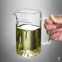 Thickened Glass Road cup tea filter integrated Crescent tea heat-resistant bubble green teapot special tea divider tea set set