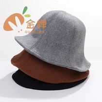 Lady Autumn Winter Ladies New Hair Anise Dome Small Basin Cap Outdoor Warm Pure Color Minimalist Fisherman Hat
