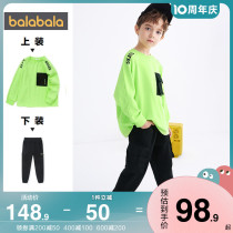 Bharabara Boys sports suit CUHK Scout Red Ocean Gas 2022 Spring loaded with new childrens childrens necropolis