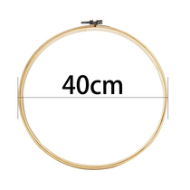 40 * 40cm round bamboo embroidered cross embroidered embroidery tool embroidered