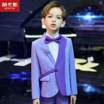 Childrens suit suit flower girl dress boy handsome suit middle child Piano Boy performance suit British autumn