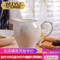 Beiyu ceramic milk pot bone porcelain milk cup coffee small Milk Cup European milk tank household juice cup honey Cup
