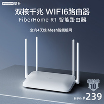 FiberHome FiberHome Smart Router R1 High Rate AX1800 Dual Core Full Gigabit WiFi6 High Gain 4 Antenna Wall Mesh Networking Support IP