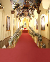 Exhibition photography background cloth photo studio theme pp paper wedding shooting hanging screen European church CM-5268