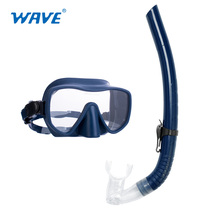 wave professional diving mirror snorkeling set breathing tube nasal mask adult male Lady deep diving free diving mirror