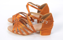Latin dance shoes children Girls soft bottom flat heel children Latin shoes practice dance shoes girls dance shoes training shoes