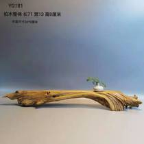 Thuja with the shape of the cypress wood with the shape of the log base Zen Wenwen play study tea room flower set