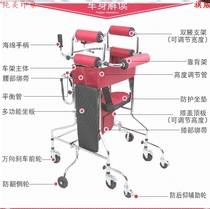 Walking Walker wheel can push Walker disabled people with folding adjustable disabled car training equipment forging
