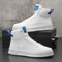 White High Bunch Shoes Men 2022 Spring New Short Boots Trends Inside Heightening Board Shoes Han Edition 100 Hitch Men Little White Boots
