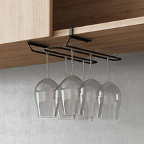 Free hole wine glass rack upside down household creative wine cabinet ornaments 304 stainless steel wine goblet pylons