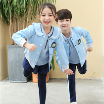 Kindergarten Garden Clothes Spring and Autumn Clothes British Academy Style Childrens School Uniform Set Primary School Class Clothes Autumn Sportswear
