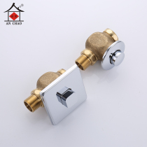 Anchao concealed stool flushing valve Hand press all copper squatting toilet flushing valve Toilet toilet delay valve