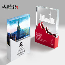 Creative metal medals Crystal trophies Customized custom high-grade authorization cards Atmospheric excellent staff honor souvenirs