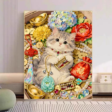 数字油画招财猫-数字油画招财猫促销价格、数字油画招财猫品牌- 淘宝